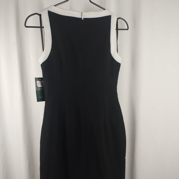 LAUREN RALPH LAUREN - CAPRI TRPICL-MARCOS 2 TONE BLACK/WHITE - Picture 1 of 7